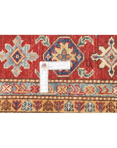 Tappeto Kazak Fine Pakistan giallo bianco 202x297