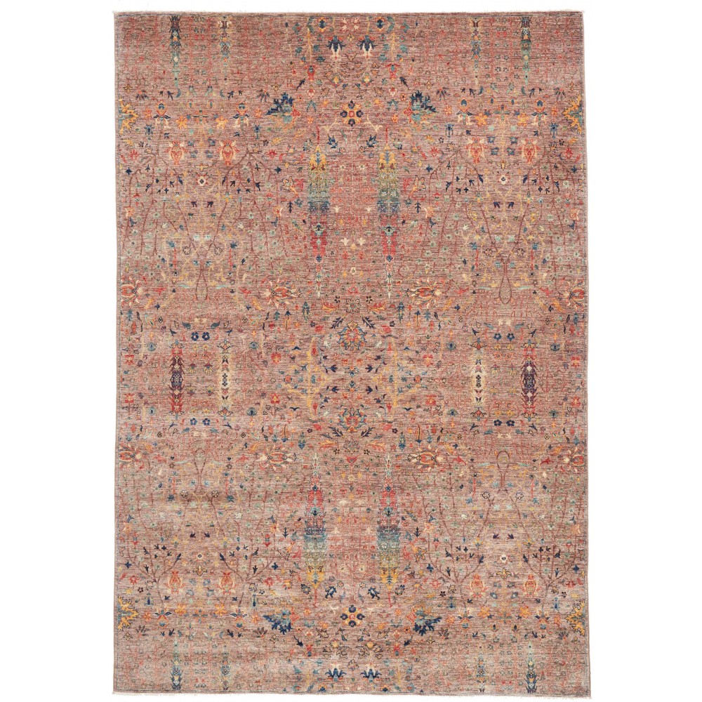 Tappeto Shahi Fine Pakistan marrone grigio 196x283