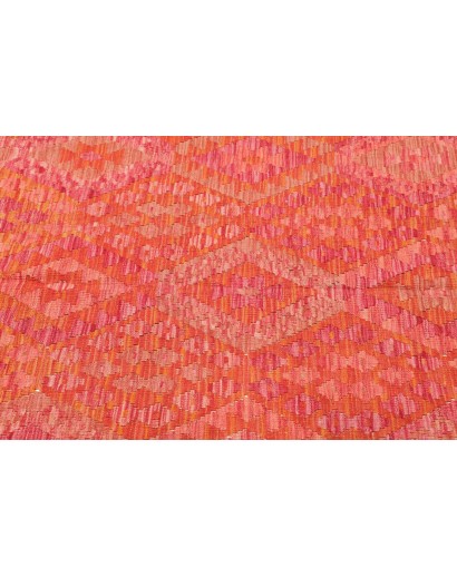 Tappeto Kilim Afghanistan rosso arancione 153x198