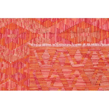 Tappeto Kilim Afghanistan rosso arancione 153x198