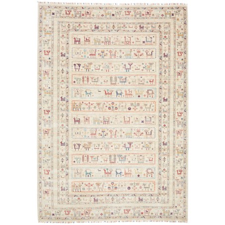 Tappeto Rubin Pakistan bianco azzurro 206x295