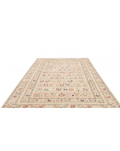 Tappeto Rubin Pakistan bianco azzurro 206x295