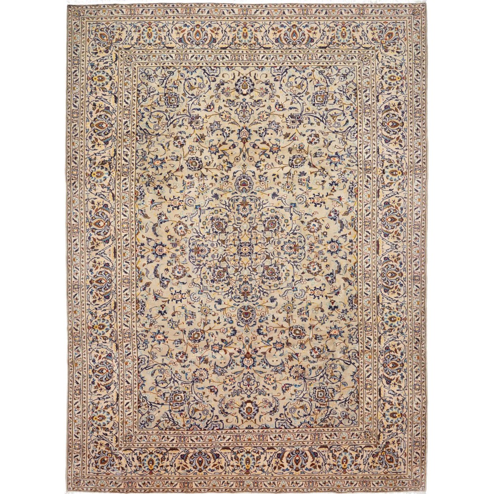 Tappeto Kashan Persia marrone beige 267x363 Tappeto Kashan Persia marrone beige 267x363
