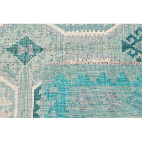 Tappeto Kilim Afghanistan beige blu 156x205