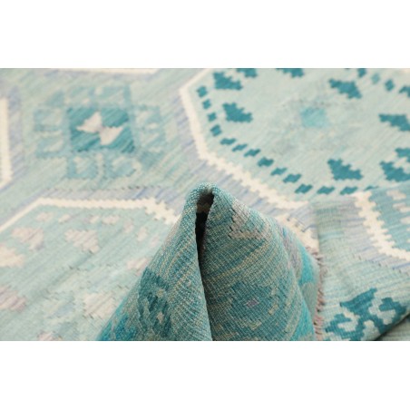 Tappeto Kilim Afghanistan beige blu 156x205