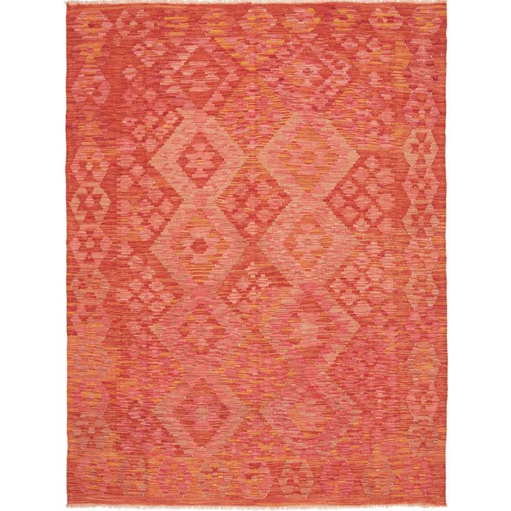 Tappeto Kilim Afghanistan rosso 158x209