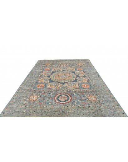 Tappeto Mamlouk Pakistan bianco grigio 209x300