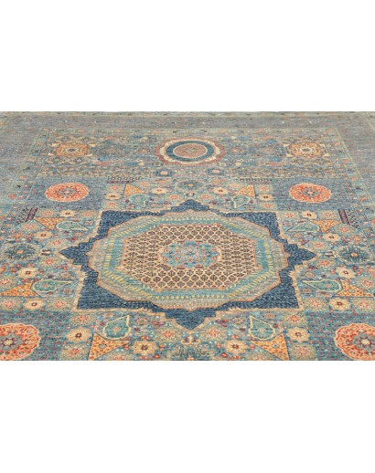 Tappeto Mamlouk Pakistan bianco grigio 209x300