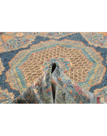 Tappeto Mamlouk Pakistan bianco grigio 209x300