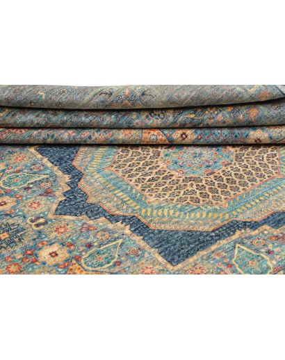 Tappeto Mamlouk Pakistan bianco grigio 209x300