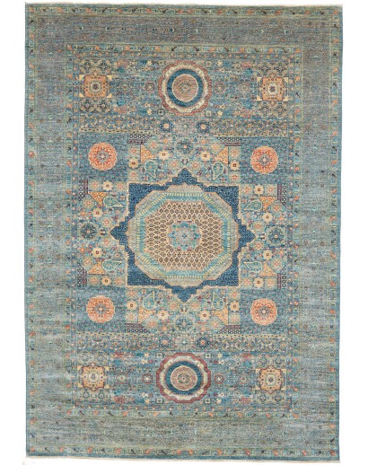 Tappeto Mamlouk Pakistan bianco grigio 208x290