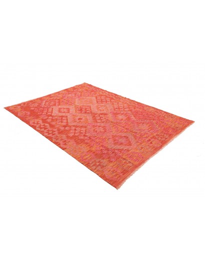 Tappeto Kilim Afghanistan rosso 158x209