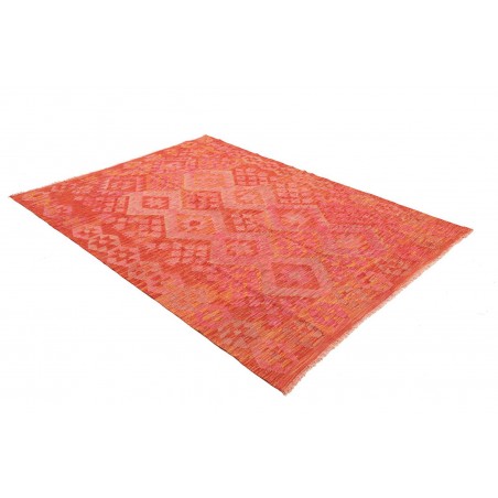 Tappeto Kilim Afghanistan rosso 158x209