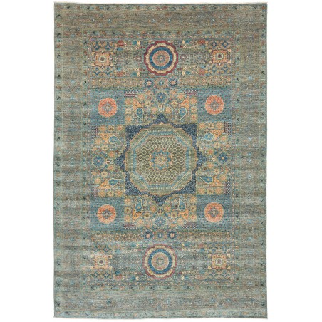 Tappeto Mamlouk Pakistan bianco grigio 210x307
