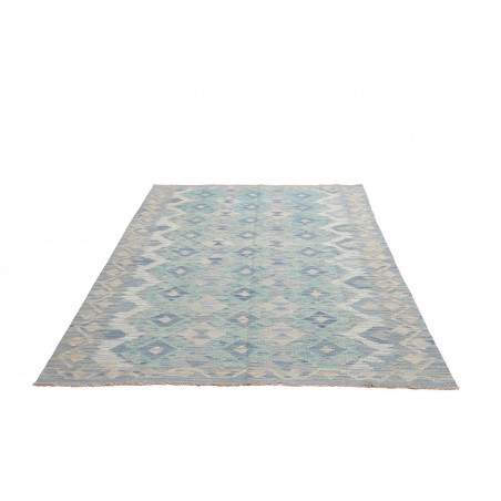 Tappeto Kilim Afghanistan beige bianco 157x202