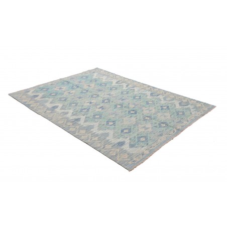 Tappeto Kilim Afghanistan beige bianco 157x202