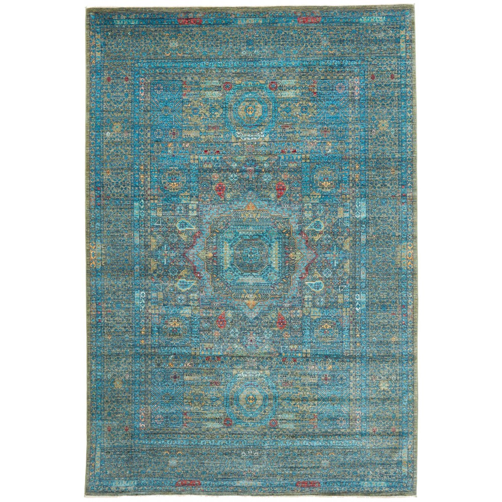 Tappeto Mamlouk Pakistan grigio bianco 201x304