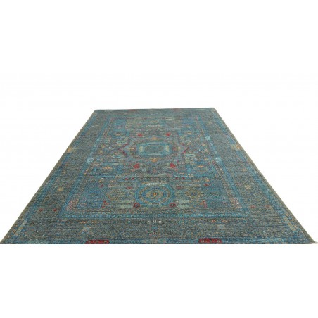 Tappeto Mamlouk Pakistan grigio bianco 201x304