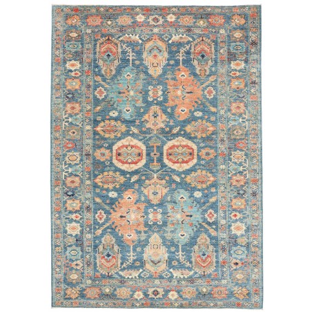 Tappeto Kazak Fine Pakistan azzurro grigio 203x300