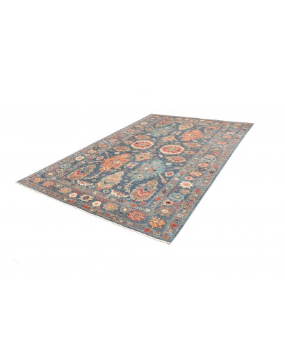 Tappeto Kazak Fine Pakistan azzurro grigio 203x300