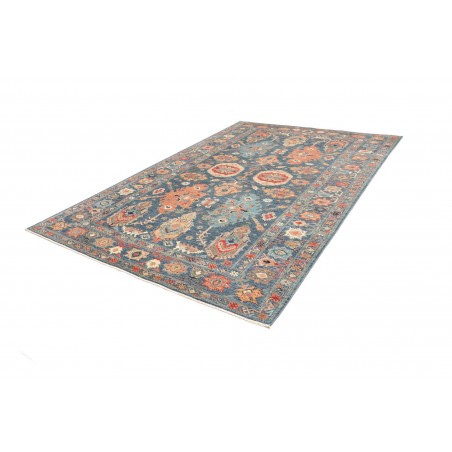 Tappeto Kazak Fine Pakistan azzurro grigio 203x300