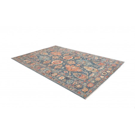 Tappeto Kazak Fine Pakistan azzurro grigio 203x300