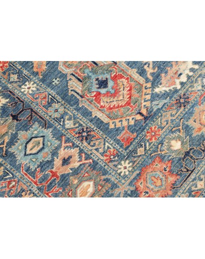 Tappeto Kazak Fine Pakistan azzurro grigio 203x300