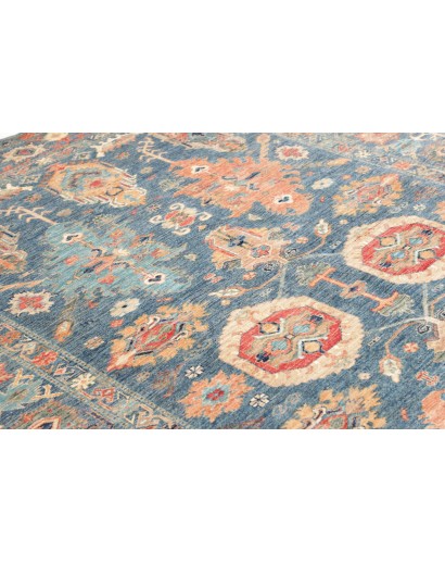 Tappeto Kazak Fine Pakistan azzurro grigio 203x300