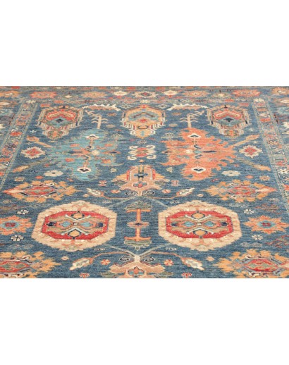 Tappeto Kazak Fine Pakistan azzurro grigio 203x300
