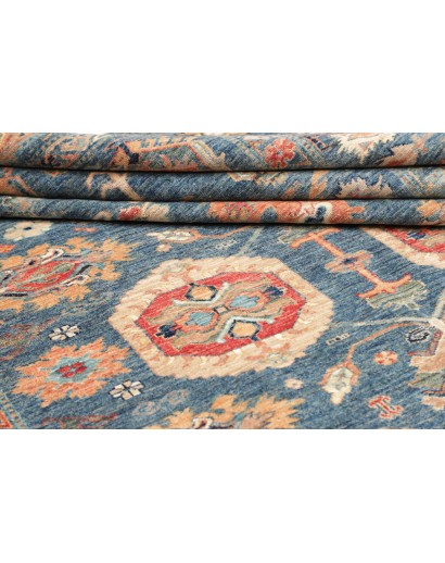 Tappeto Kazak Fine Pakistan azzurro grigio 203x300