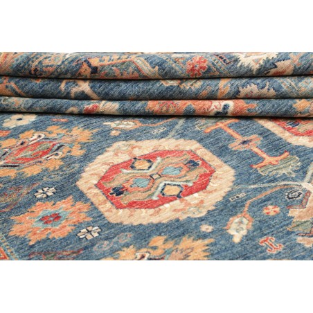 Tappeto Kazak Fine Pakistan azzurro grigio 203x300