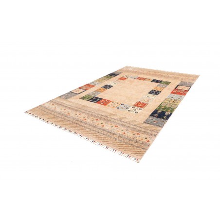 Tappeto Siva Pakistan giallo grigio 207x307