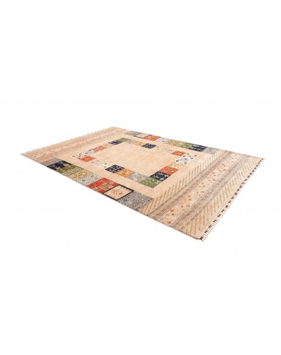 Tappeto Siva Pakistan giallo grigio 207x307