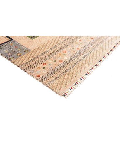 Tappeto Siva Pakistan giallo grigio 207x307