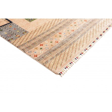 Tappeto Siva Pakistan giallo grigio 207x307
