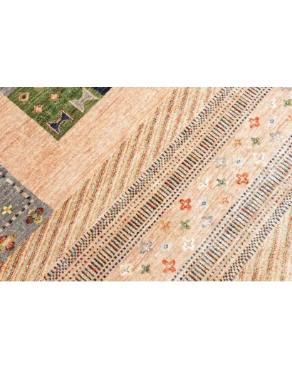 Tappeto Siva Pakistan giallo grigio 207x307