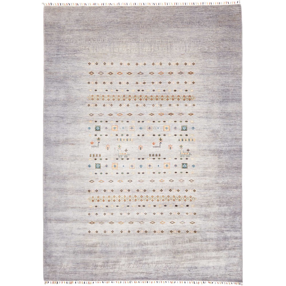 Tappeto Siva Pakistan beige bianco 207x291