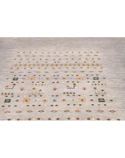 Tappeto Siva Pakistan beige bianco 207x291