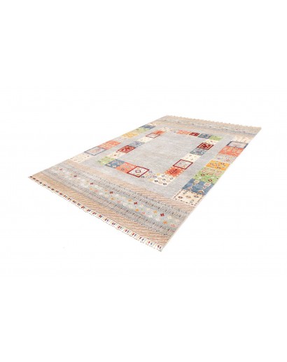 Tappeto Siva Pakistan beige grigio 205x301
