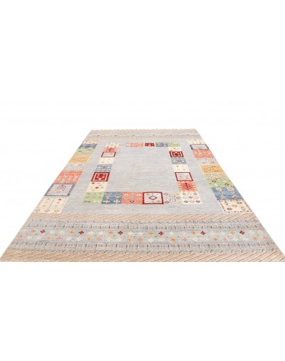Tappeto Siva Pakistan beige grigio 205x301