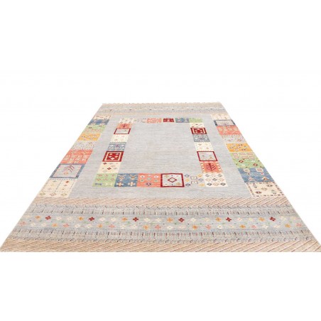 Tappeto Siva Pakistan beige grigio 205x301