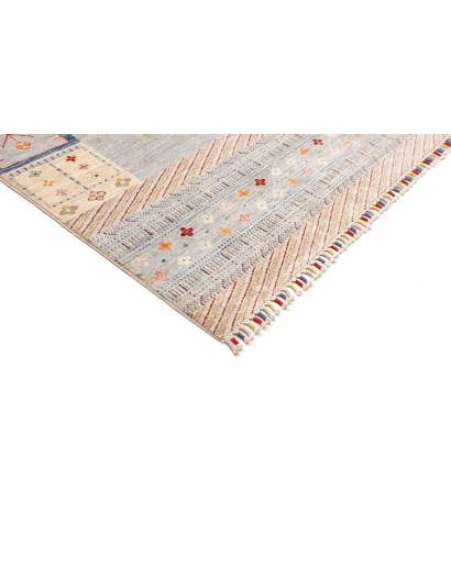 Tappeto Siva Pakistan beige grigio 205x301