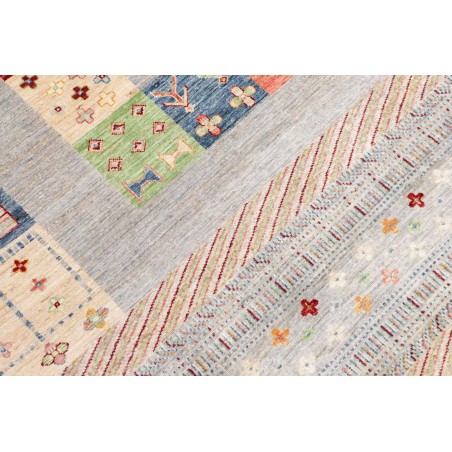 Tappeto Siva Pakistan beige grigio 205x301