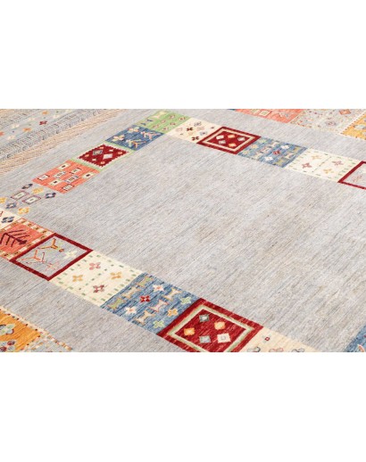 Tappeto Siva Pakistan beige grigio 205x301