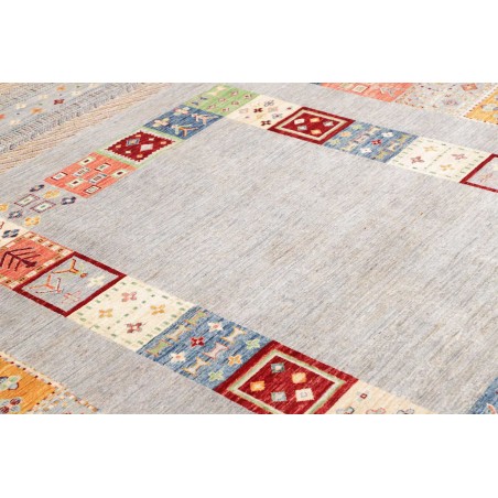 Tappeto Siva Pakistan beige grigio 205x301