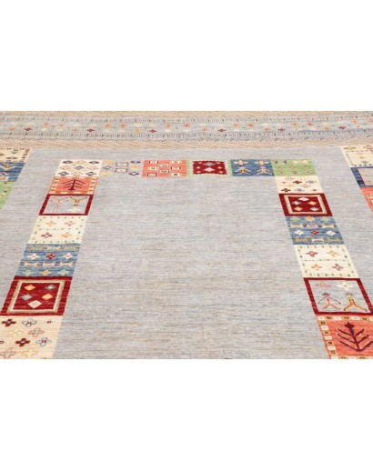 Tappeto Siva Pakistan beige grigio 205x301