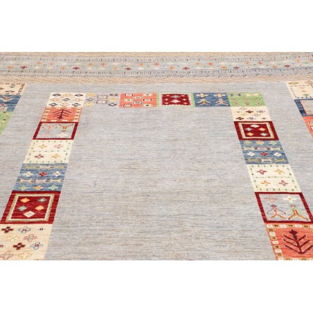 Tappeto Siva Pakistan beige grigio 205x301