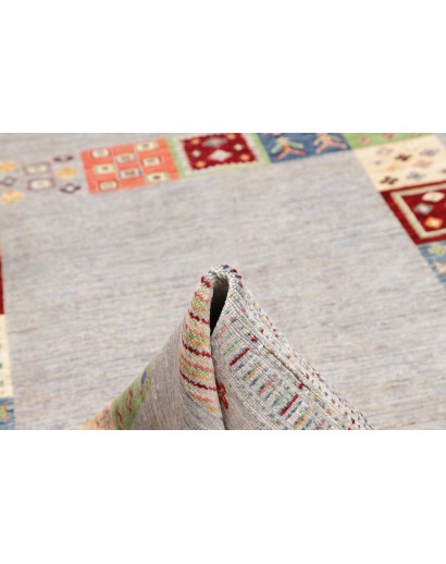 Tappeto Siva Pakistan beige grigio 205x301