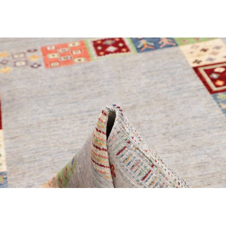 Tappeto Siva Pakistan beige grigio 205x301