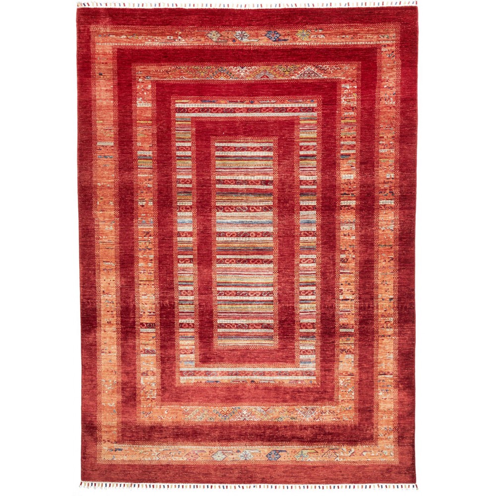 Tappeto Siva Pakistan marrone giallo 207x298